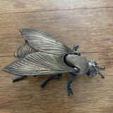 Brass ashtray in the shape of a fly