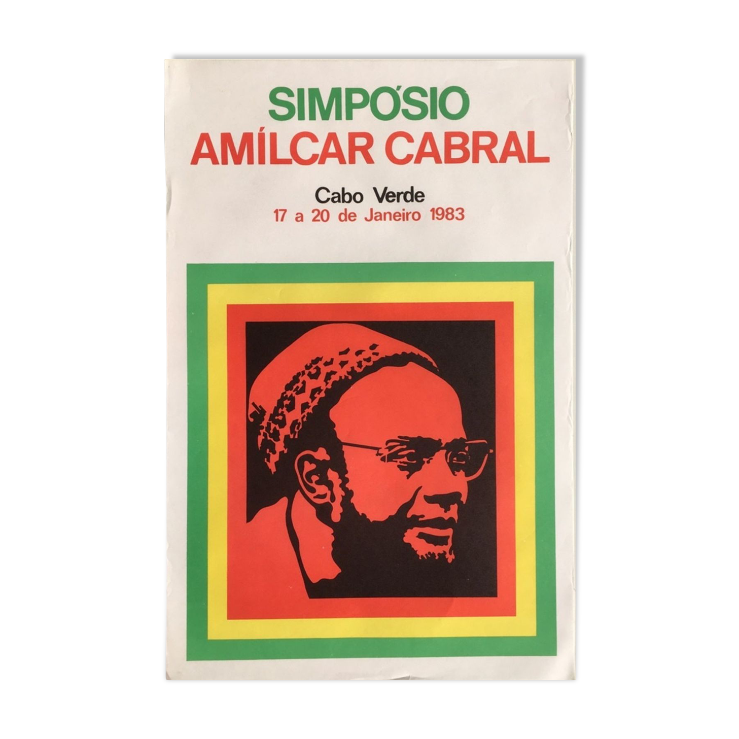 Vintage Cap Vert Political Poster, 1983