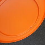 Orange 70's round mirrors
