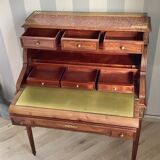 Old mahogany cylinder desk table dimension: height -112cm- width -90cm- depth -55cm