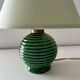 Emerald green ceramic ball lamp