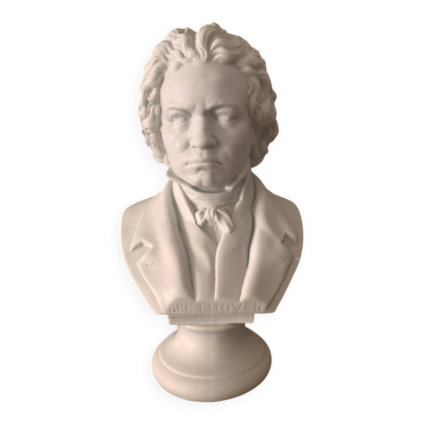 Buste Beethoven en porcelaine