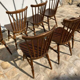 Set of 7 Baumann Tacoma bistro chairs