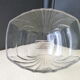 Cheese bell on its molded pressed glass tray