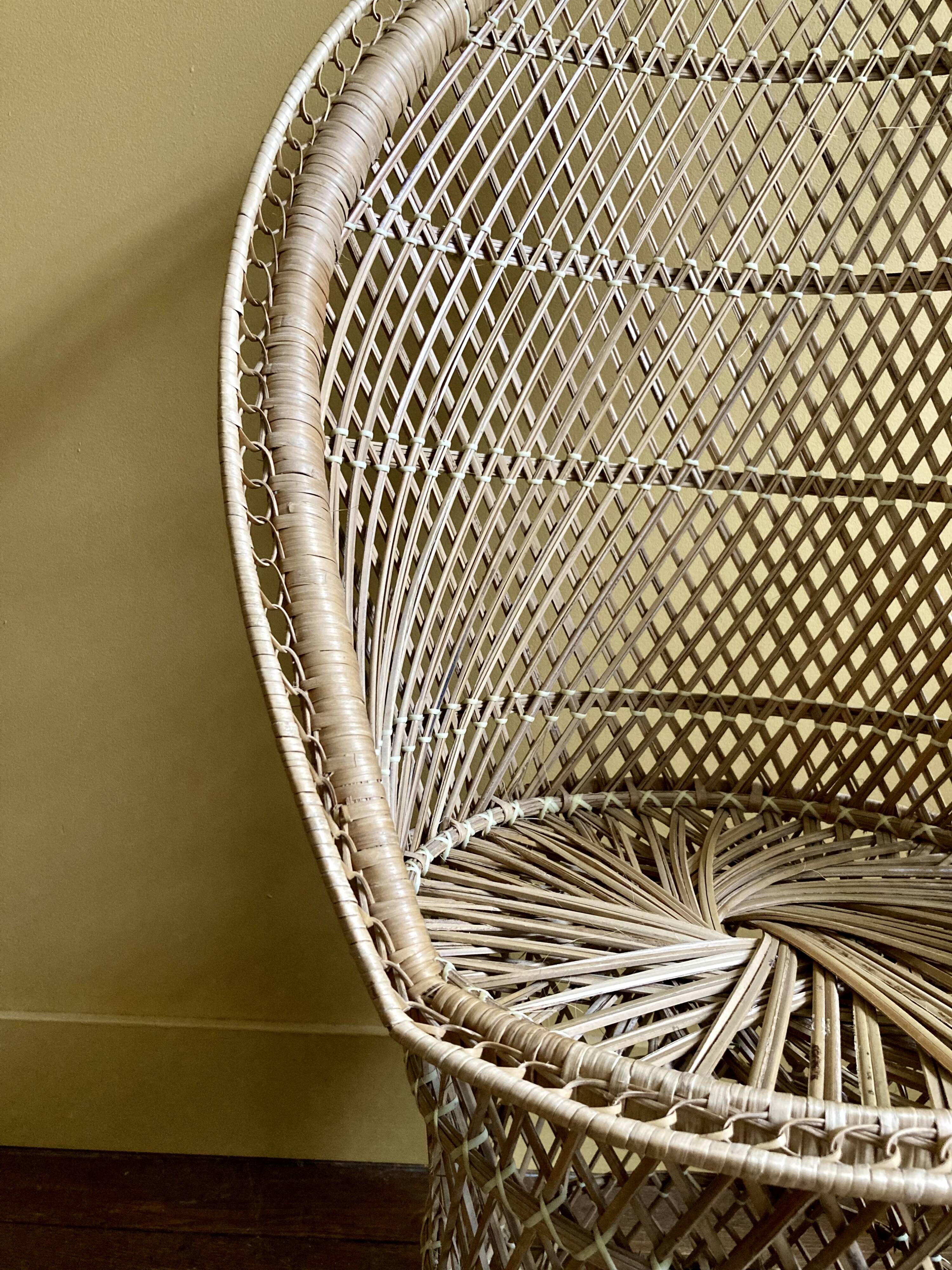 Fauteuil  pour enfant en rotin