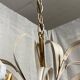 Lustre Leaves and Flowers lacquered and gilded Vintage 1960