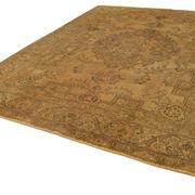 Tapis de laine jaune persan surteint 293 cm x 380 cm
