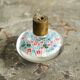 Millefiori glass door knob from Murano and patinated brass, 1960s.