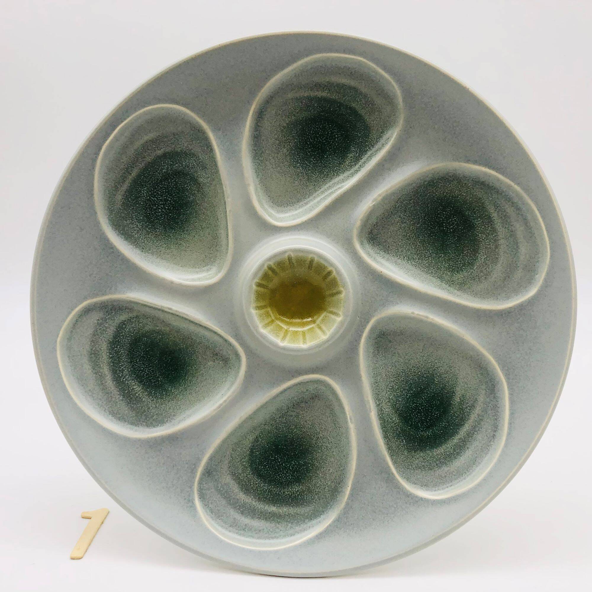 6 oyster/shellfish plates, “Salins”