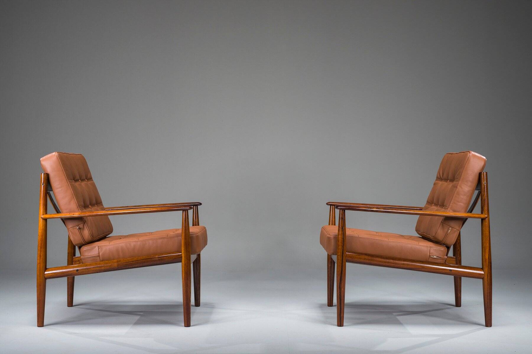 Set of Model 118 armchairs in rosewood by Grete Jalk for France & Son, 1960s