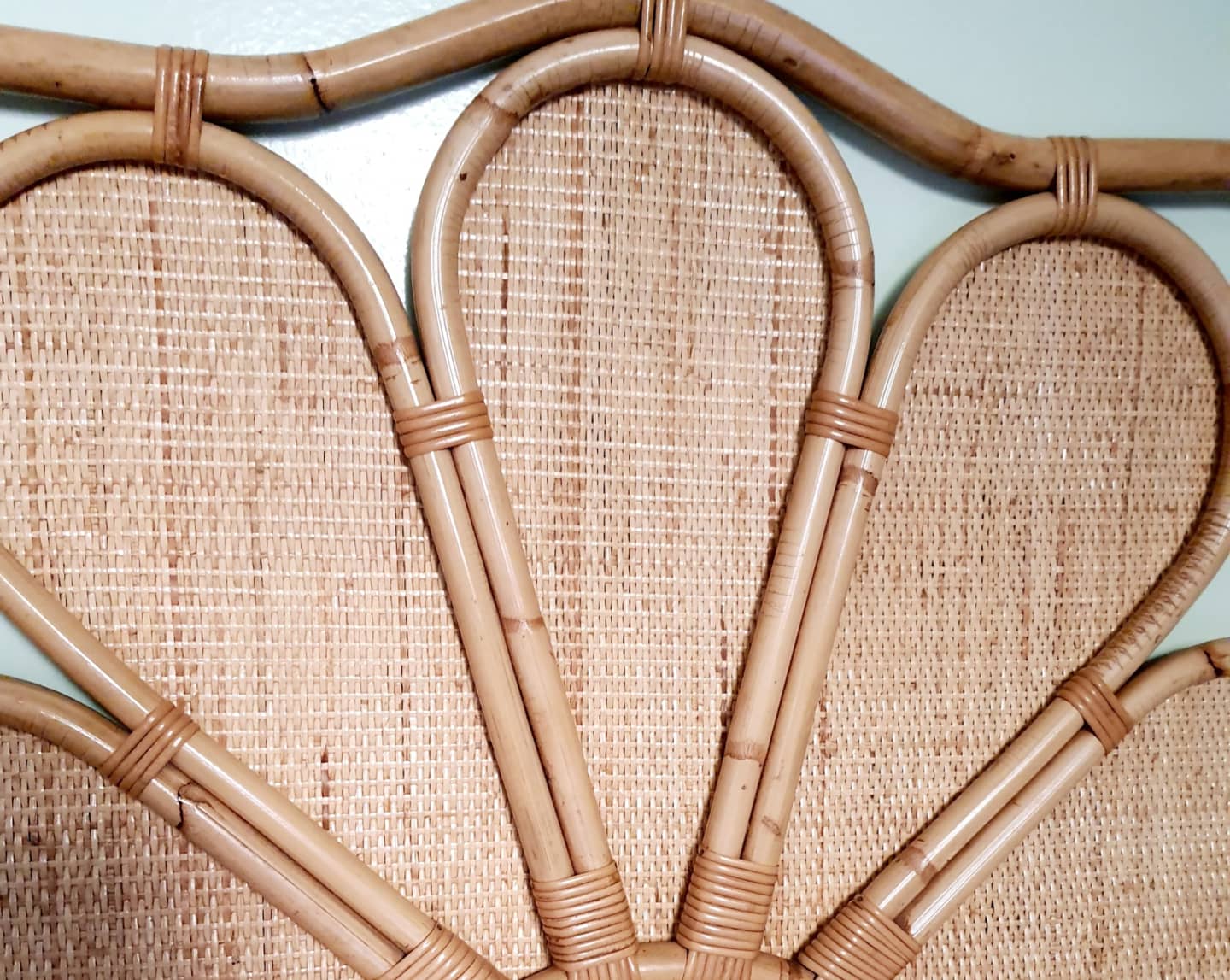 Rattan headboard 90 cm