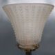 Art Deco lamp from the 1930s in metal and glass.