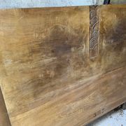 Pair of Art Deco cabinets from the 1930s in elm burl with a single door opening.