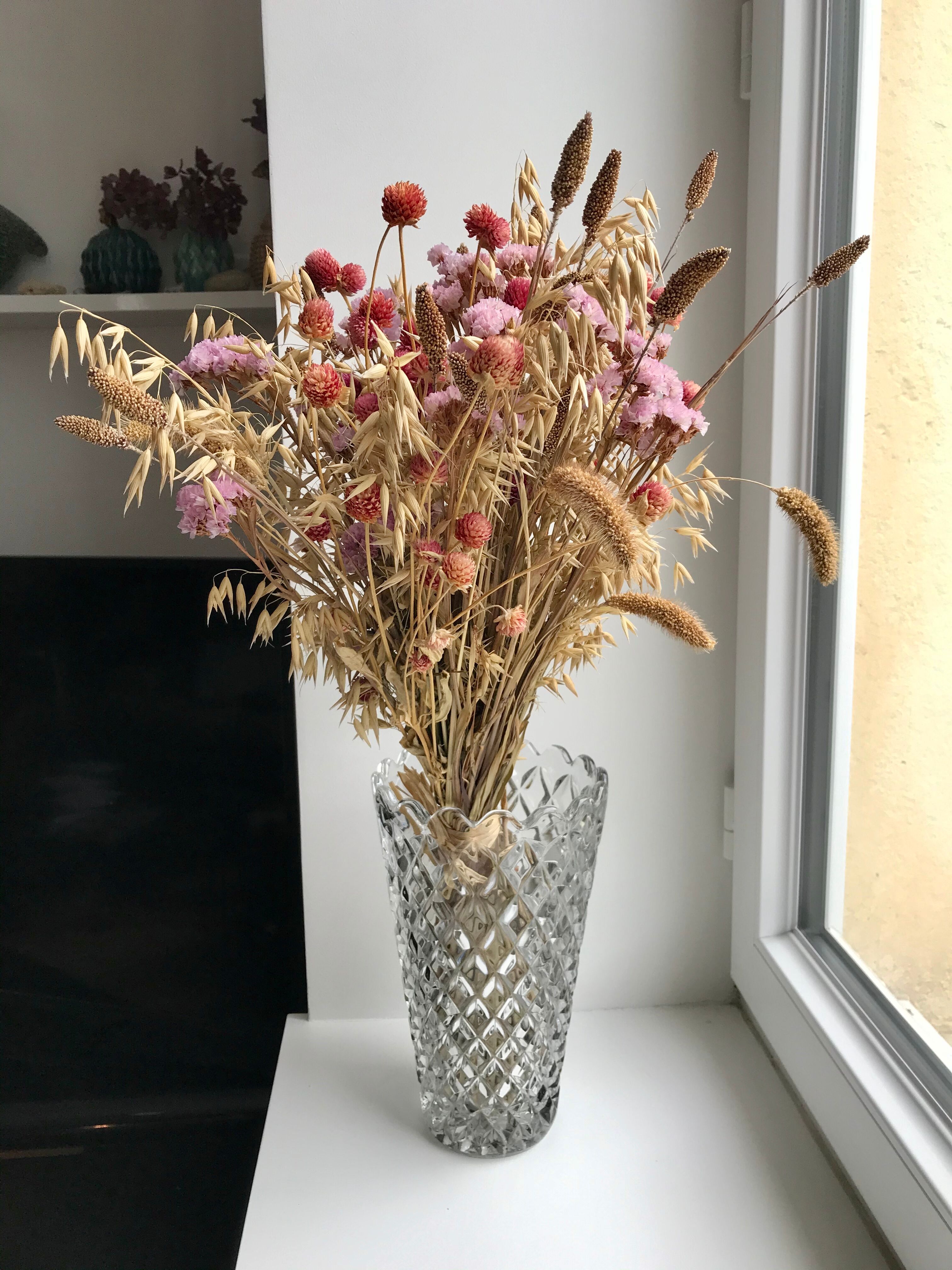 Art Deco crystal vase 50s