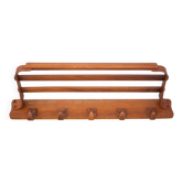 Porte-manteau bois allemand attribué à Bruno Paul, porte-manteau vintage, porte-manteau mural, woode