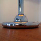 Italian orange plastic and chrome table lamp, 1960s