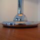 Italian orange plastic and chrome table lamp, 1960s