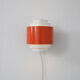 1970s orange metal dutch wall lamp
