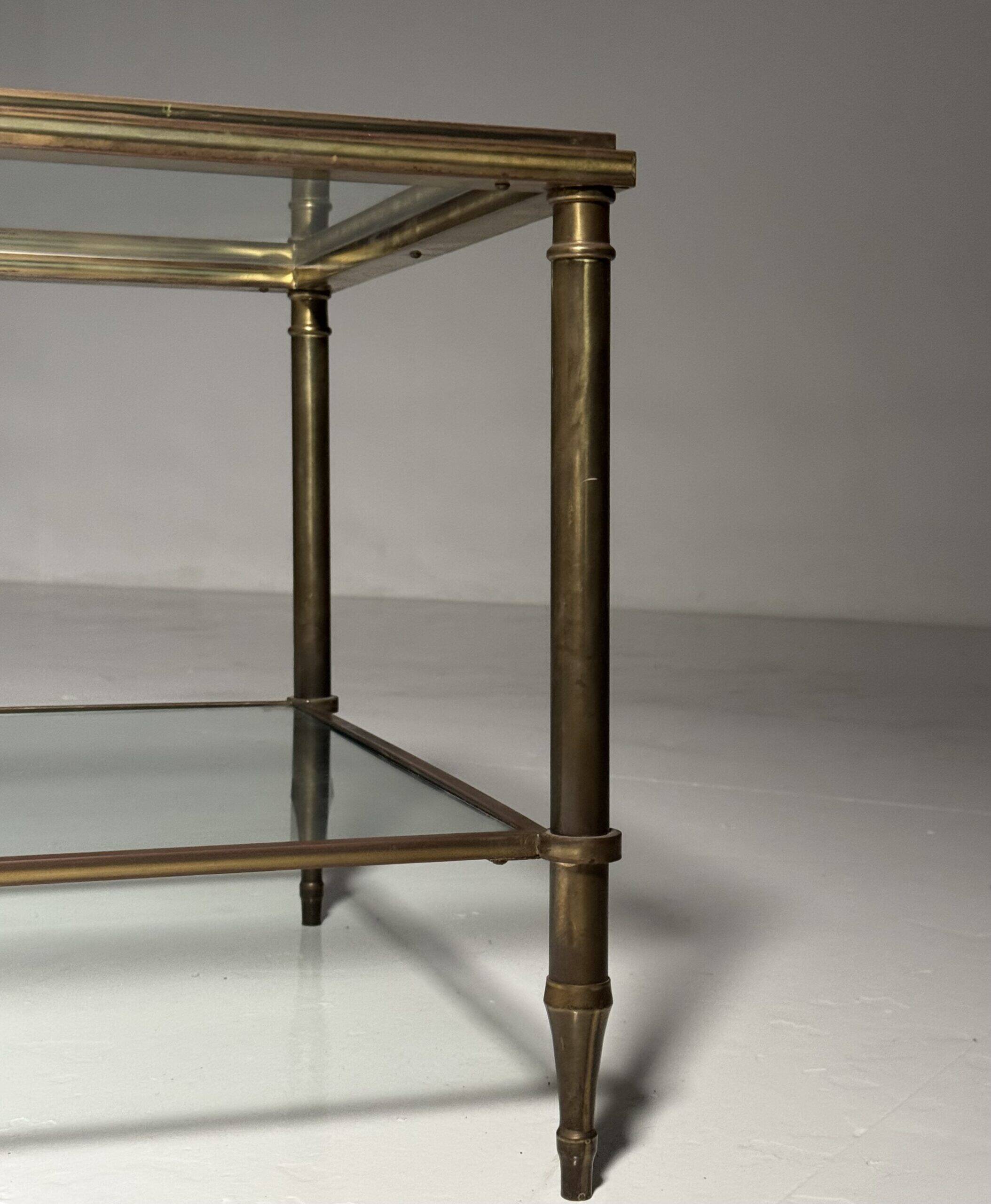 Mid-century glass coffee table