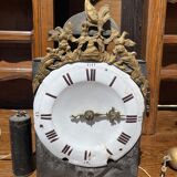 18th century - Bressan sideboard with elm burl clock