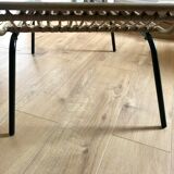 Coffee table, glass magazine holders