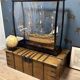 weathered antique teak chest / coffeetable