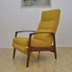 Mid-century armchair with folding footrest, 1960s