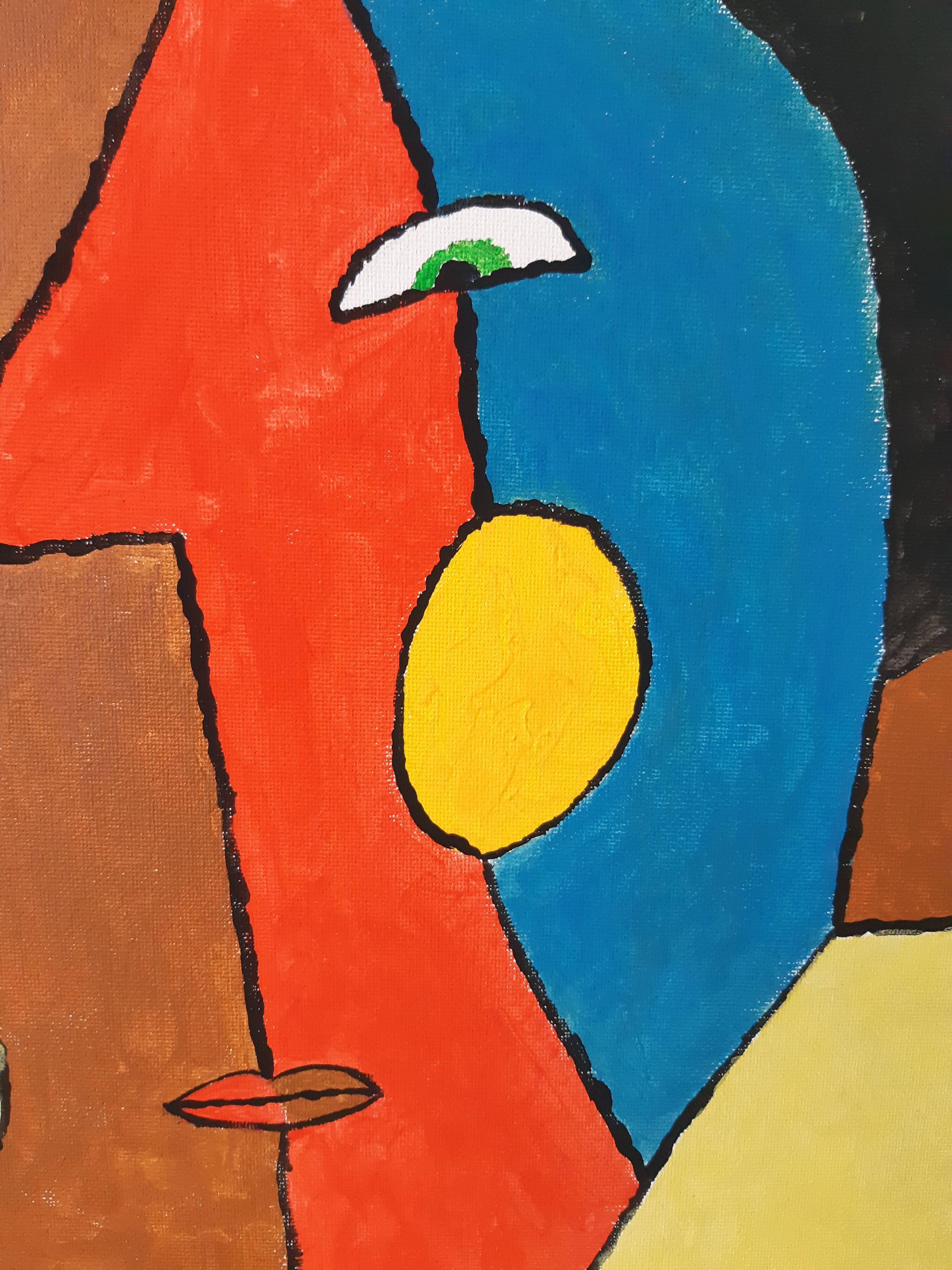 Abstract face painting