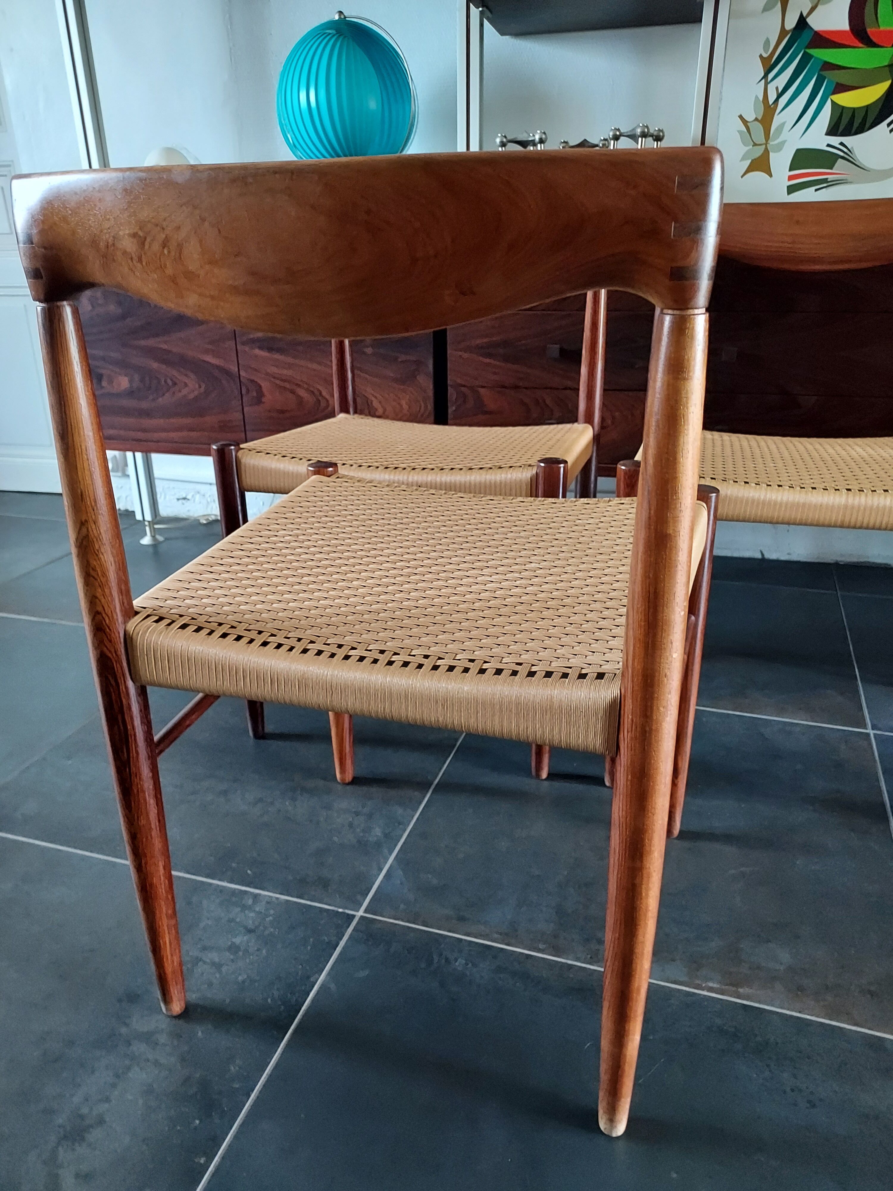 Danish rosewood chairs H.W Klein