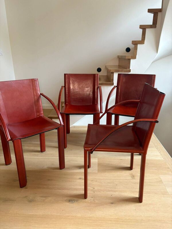 Set de 4 chaises Carlo Bartoli – Éditeur Matteo Grassi – Modèle Coral