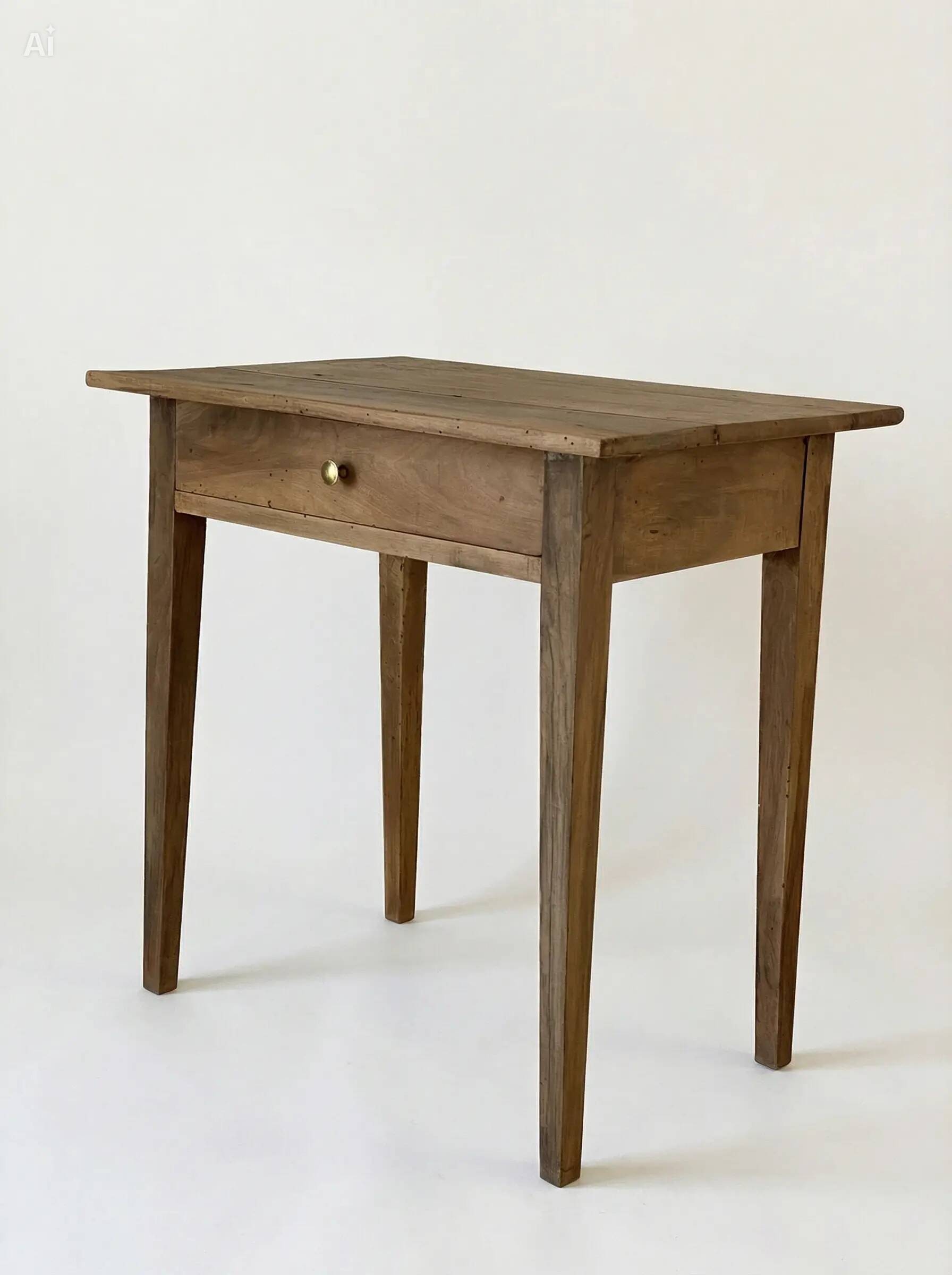 Small rustic walnut table/desk – 19th century