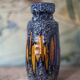 West Germany ceramic vase, fat lava vase, 210-18, flower pot, collection, 60's