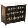 Commode chinoiserie ancienne sculptée en stéatite avec dessus en marbre