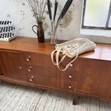 Enfilade teck XL années 60 constructiviste