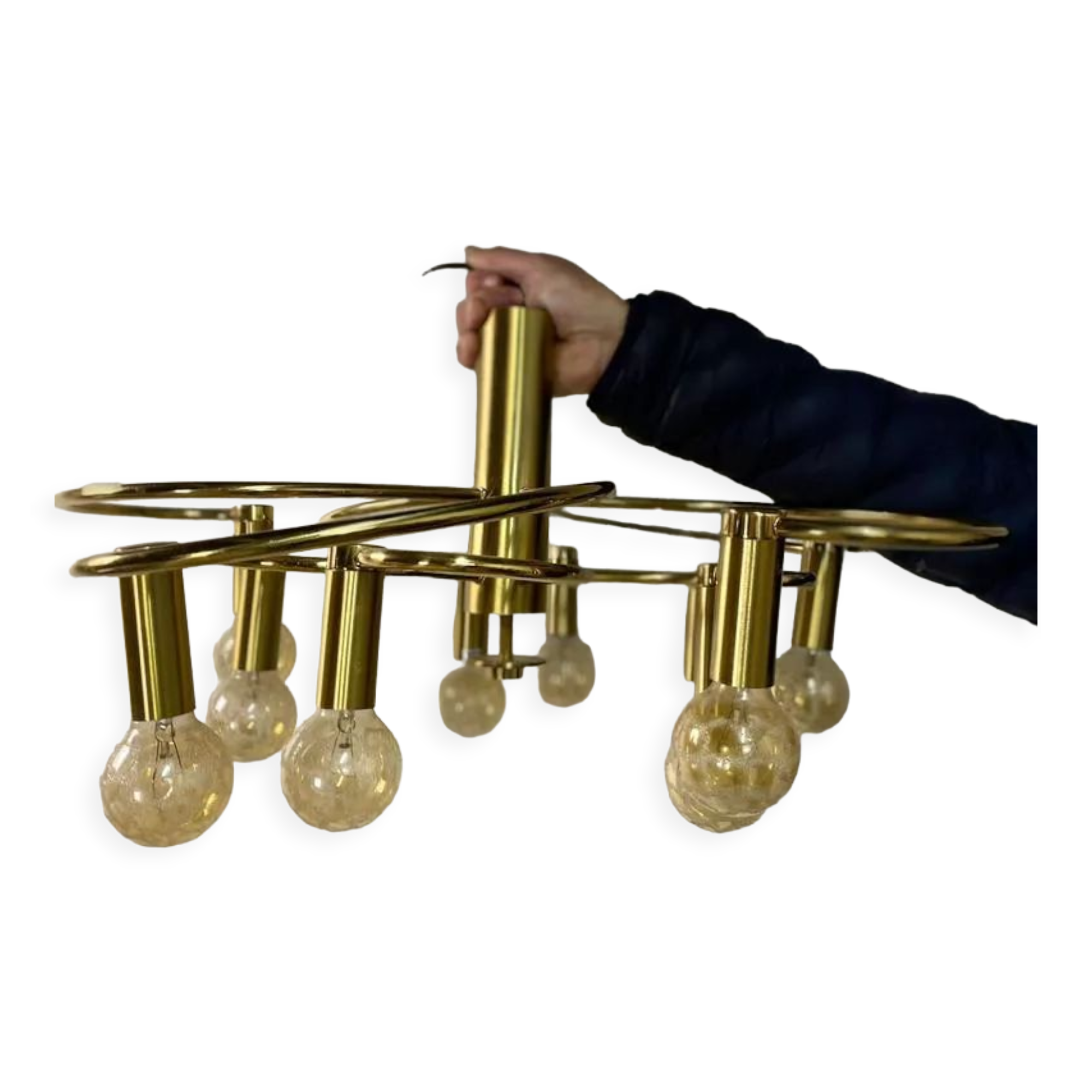 Vintage golden chandelier