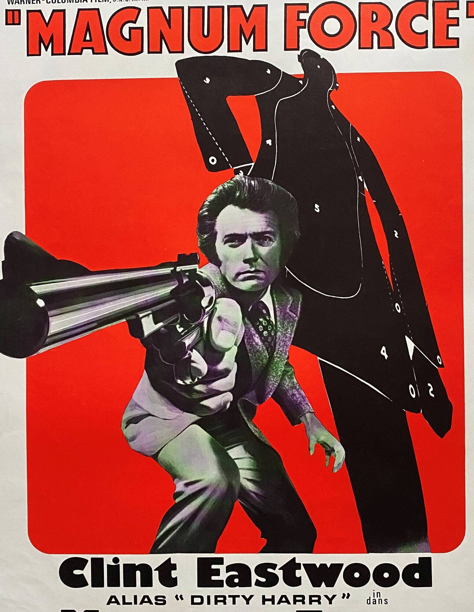 Original cinema poster "Magnum Force" Clint Eastwood 37x55cm 1973
