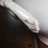 Soupière en terre de fer rose Fontanges Sarreguemines