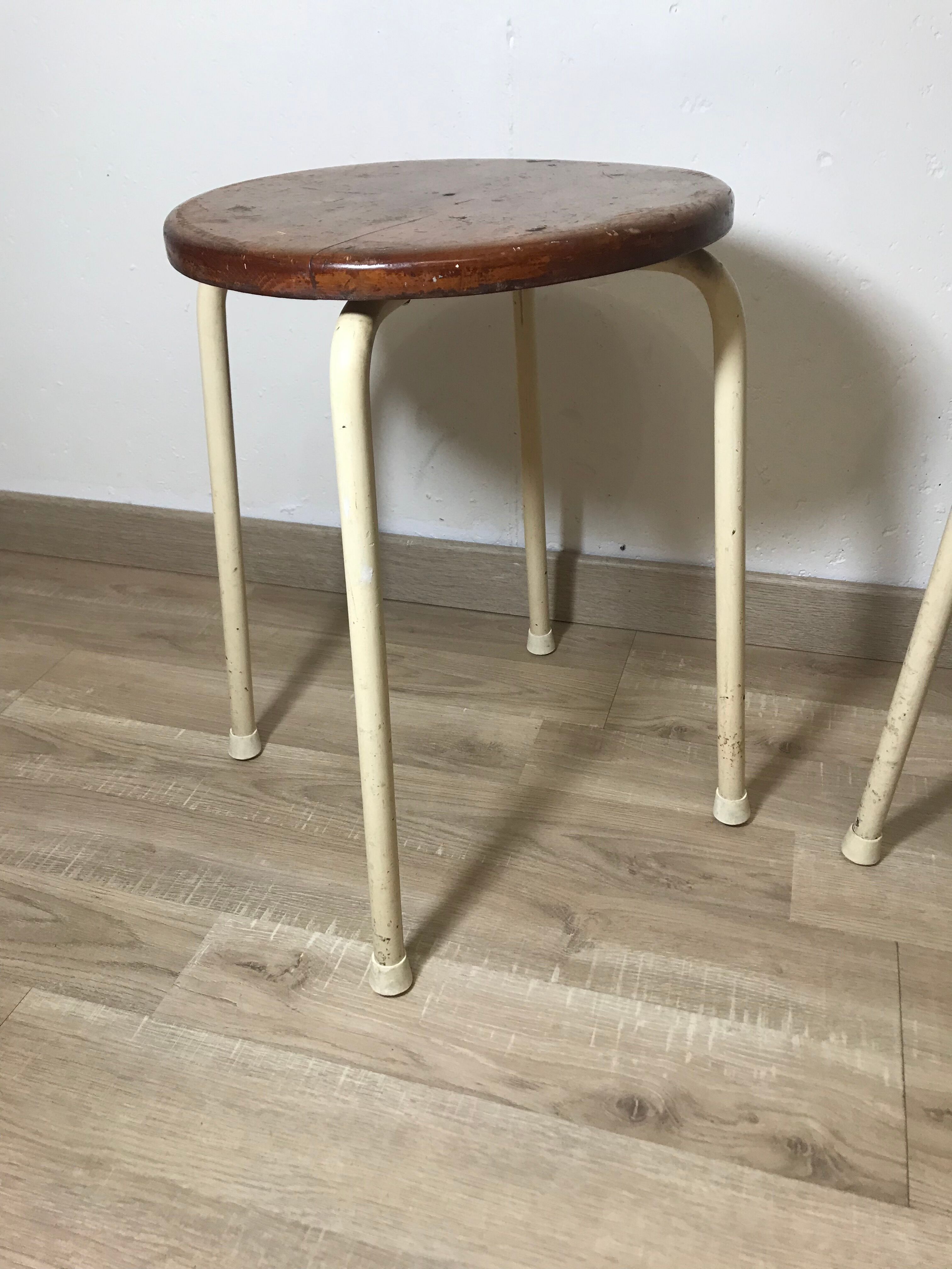 Pair of industrial stools