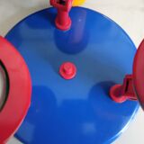 Ceiling lamp with 3 spotlights and 1 matching wall spot vintage