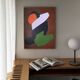 Lovers minimalist couple painting
