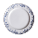 Assiette blanche et bleue Le Fayansier de Moustiers Atelier de Saint Jurs