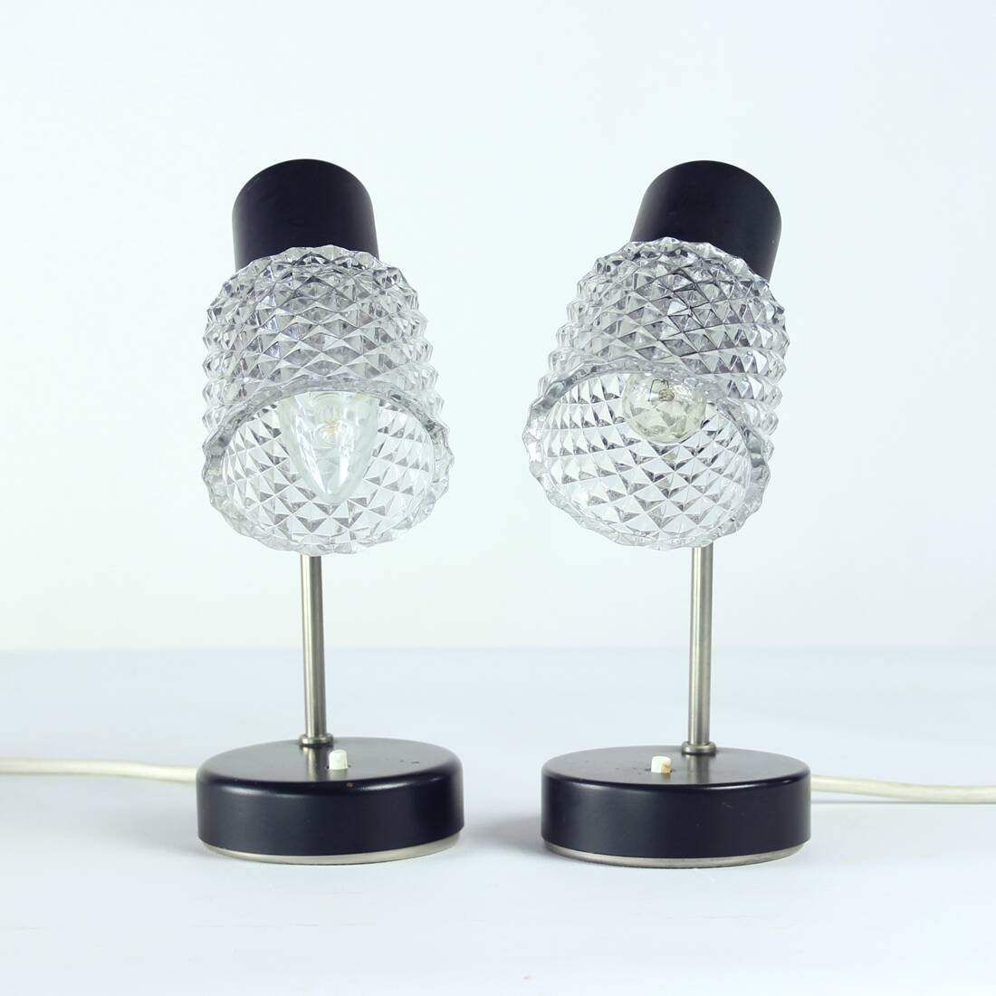 Lot de 2 lampes de table par Lustry, Tchécoslovaquie, années 1960