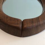 Brutalist mirror in oval shape 1950 - 30,5x59,5cm