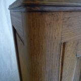 Small rustic country low cabinet in solid light oak