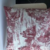 Jouy's canvas pattern cushion