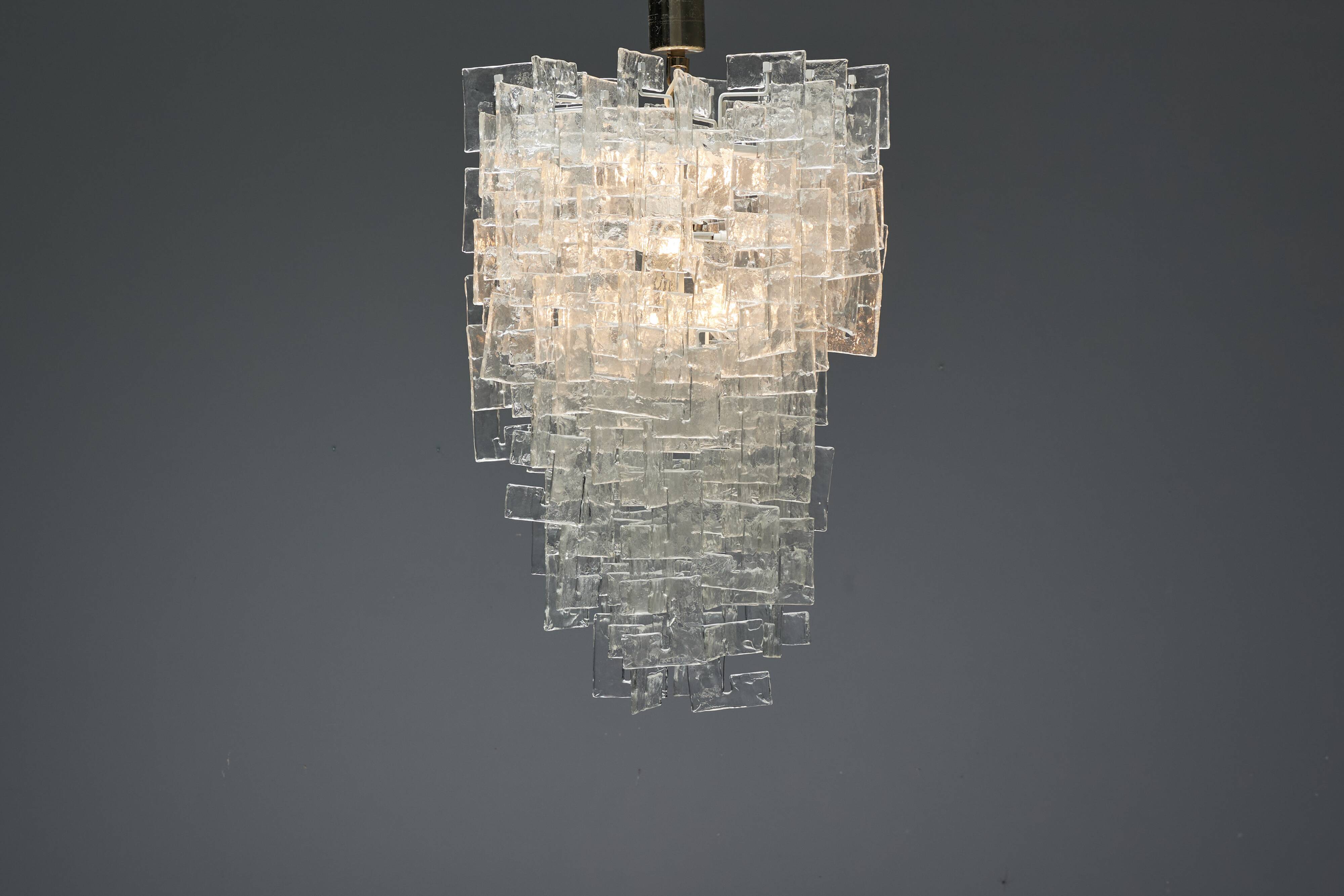 Large Chandelier by Carlo Nason for Mazzega, Italy, 1960s