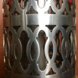 Siphon in glass and metal