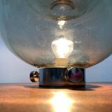 Lampe de Table en Verre Bulbe Espace Années 1960 Milieu du Siècle