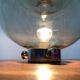 Mid-Century 1960s Space Bulb Glass Table Lamp