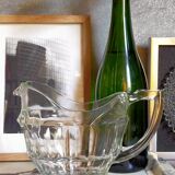 Art deco table pitcher in moulded glass 1940